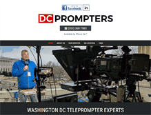 Tablet Screenshot of dcprompters.com